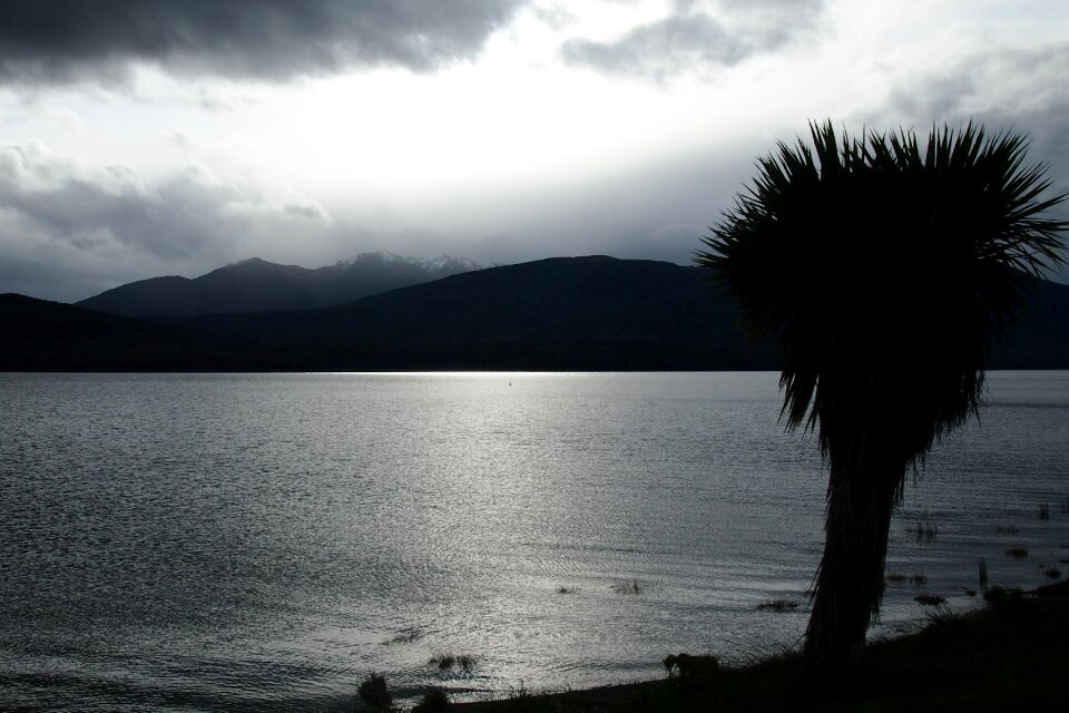 Grey light mountain