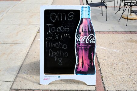 Outside promotional store
