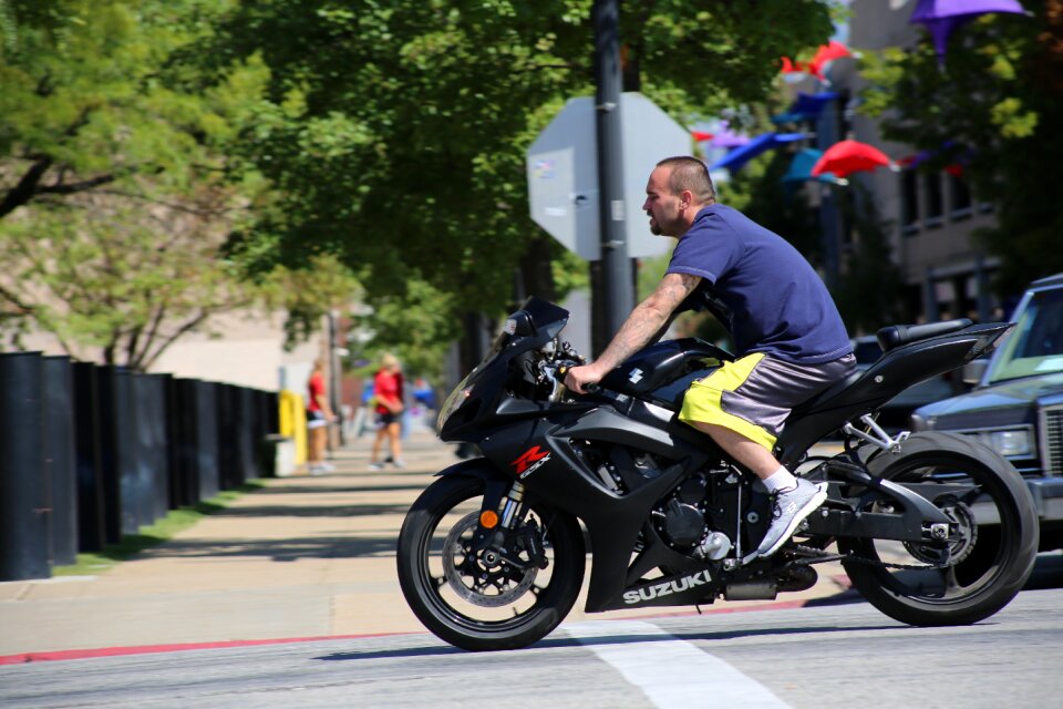 Biker riding bike bike