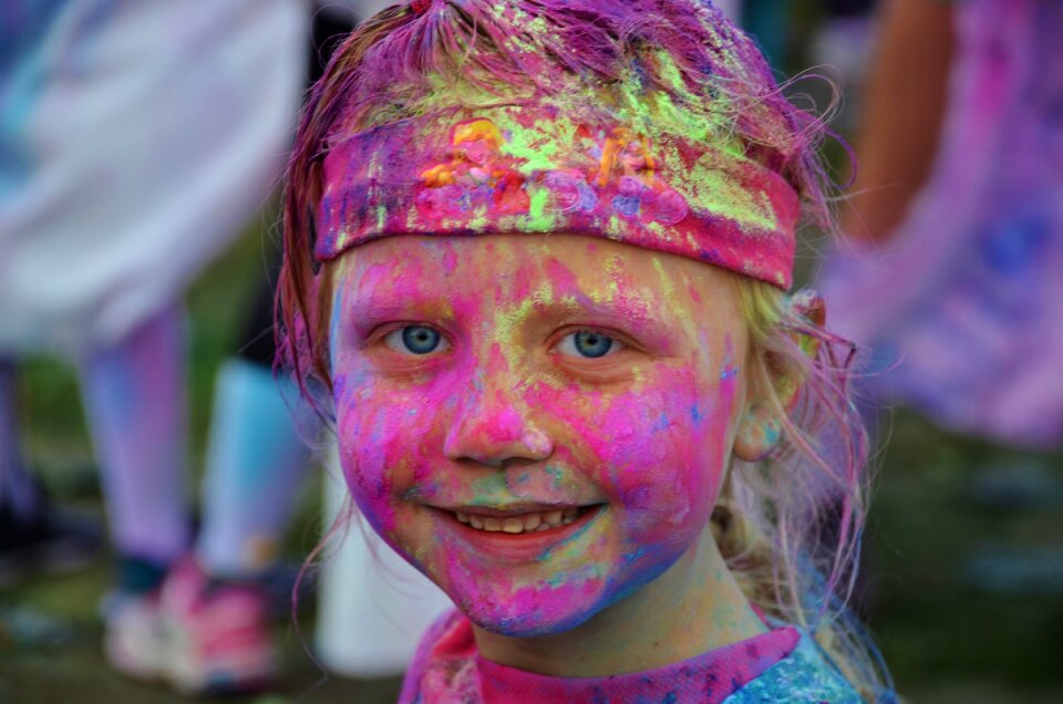 Celebration color run festivals happy