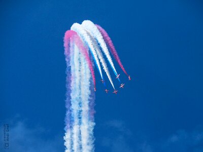 Fighter jet flugshow red arrows