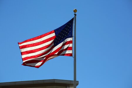 American patriotic blue photo