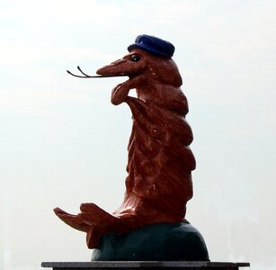 North sea statue symbol