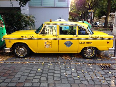 Yellow cab old auto