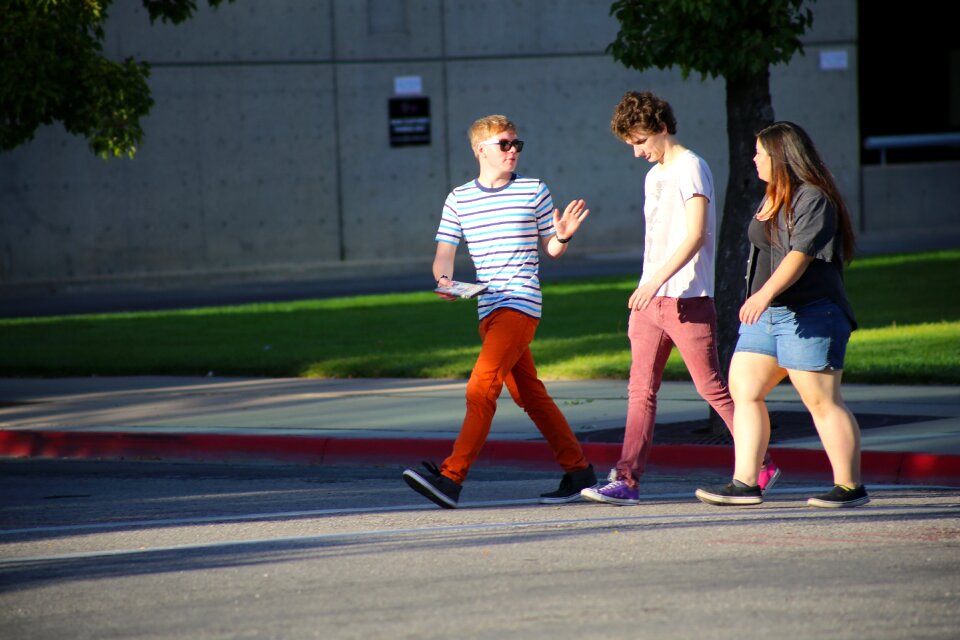 Person summer stroll