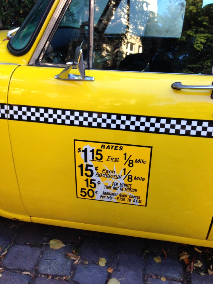 Yellow cab old auto