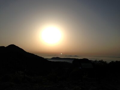 Solar mountain scenery