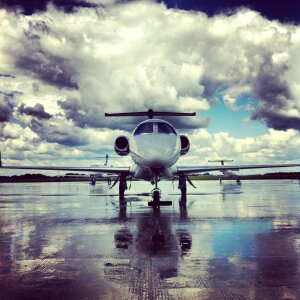 Airport landing strip grunge