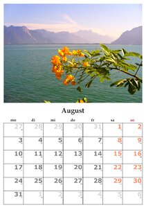 Month august august 2015