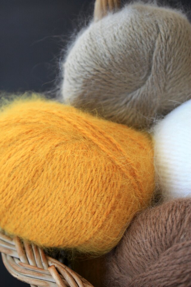 Knit fluffy soft