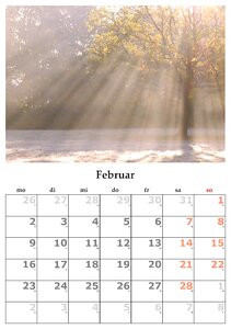 Month february february 2015