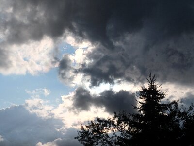 Sky gloomy evening photo