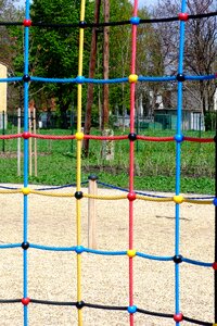 Children's playground jungle gym color