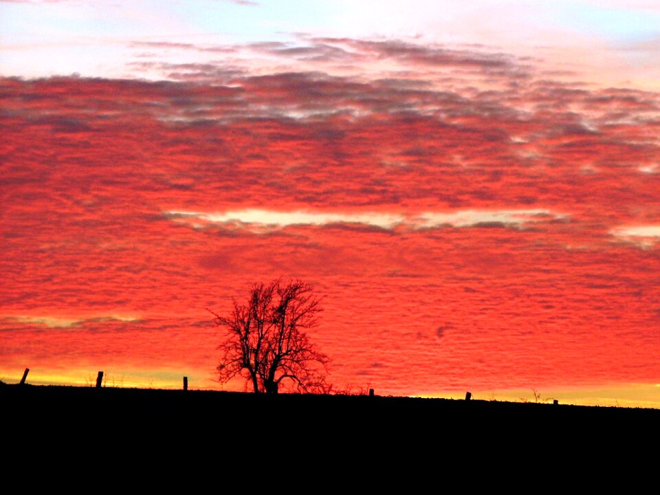 Mood dusk clouds