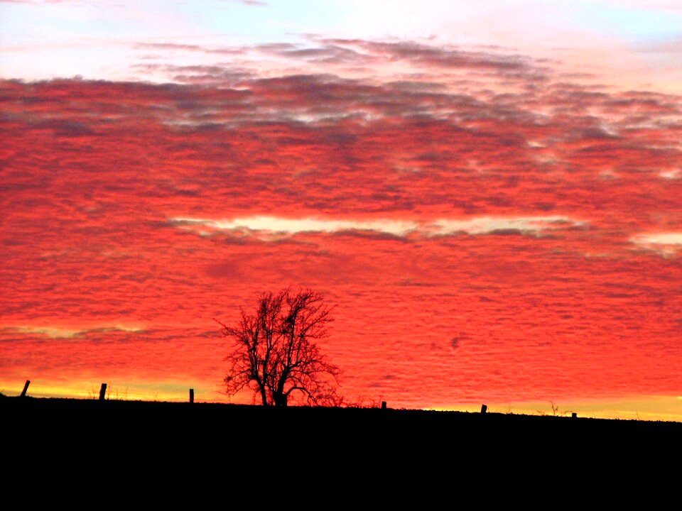 Mood dusk clouds photo