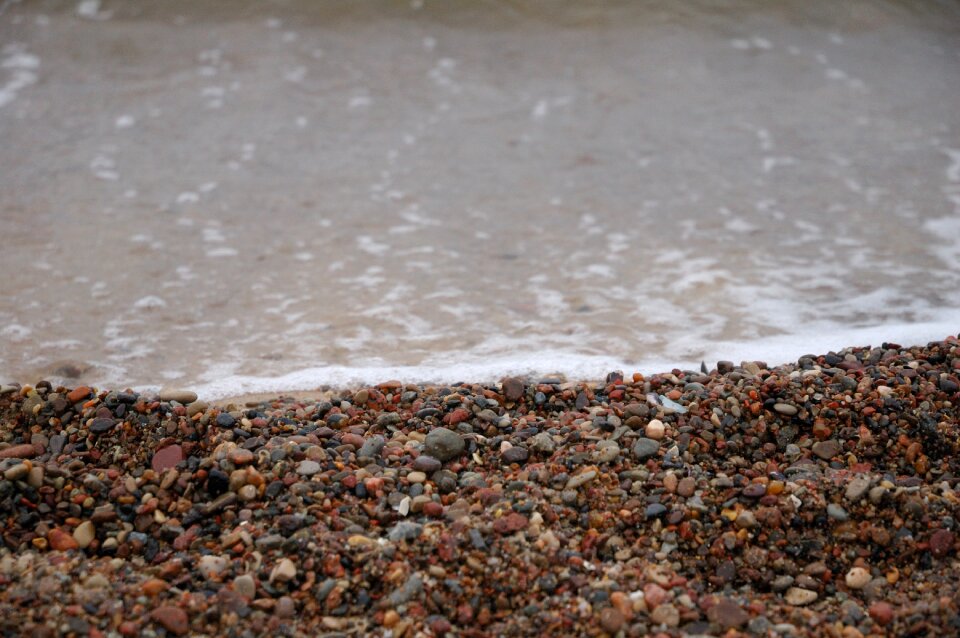 Beach water stone