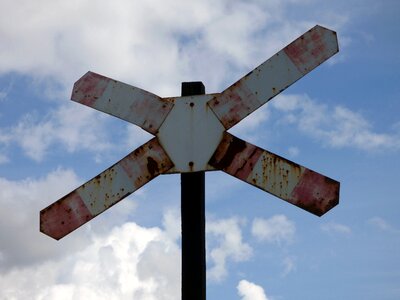 The passage of sign tracks photo