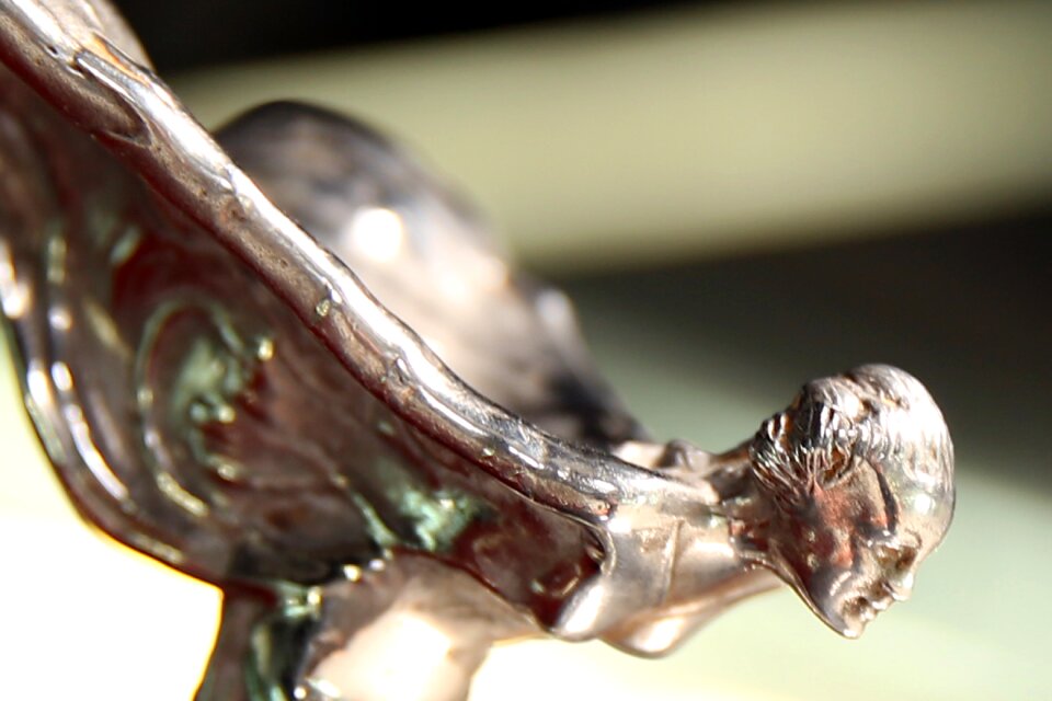 Chrome silver metal