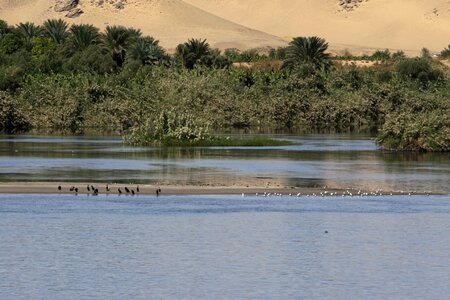 River sand dunes landscape photo