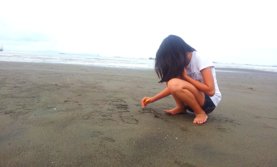 Sand summer seascape