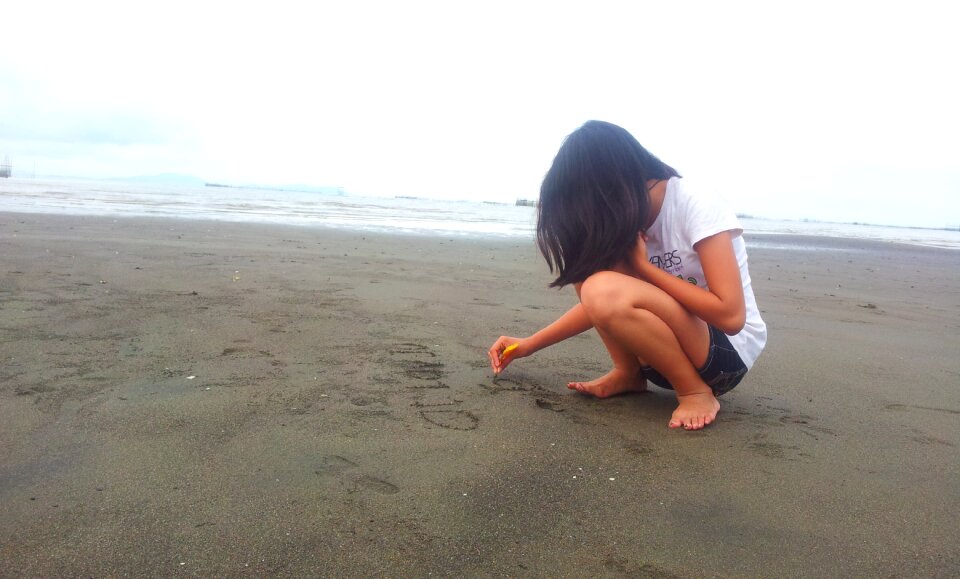 Sand summer seascape photo