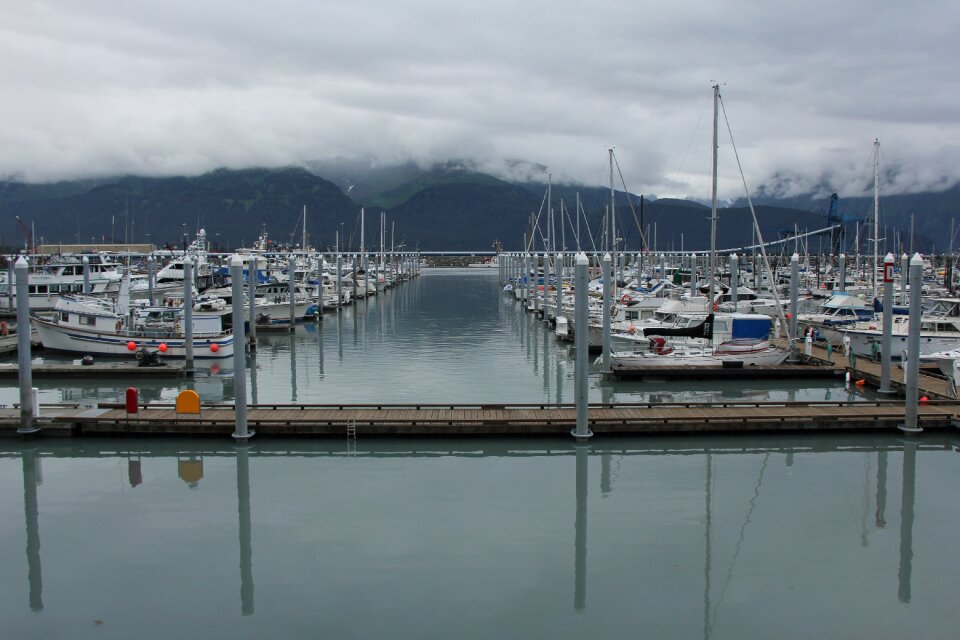 Marina fishing harbor photo