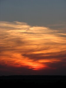 Sky clouds dusk photo