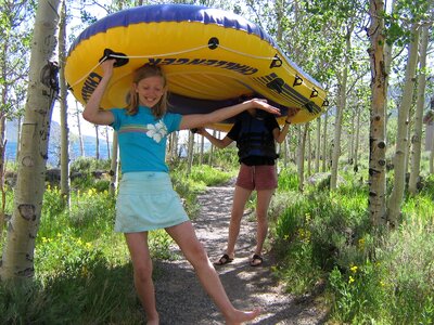 Family rubber dinghy dinghy