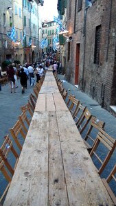 Chairs dinner long photo