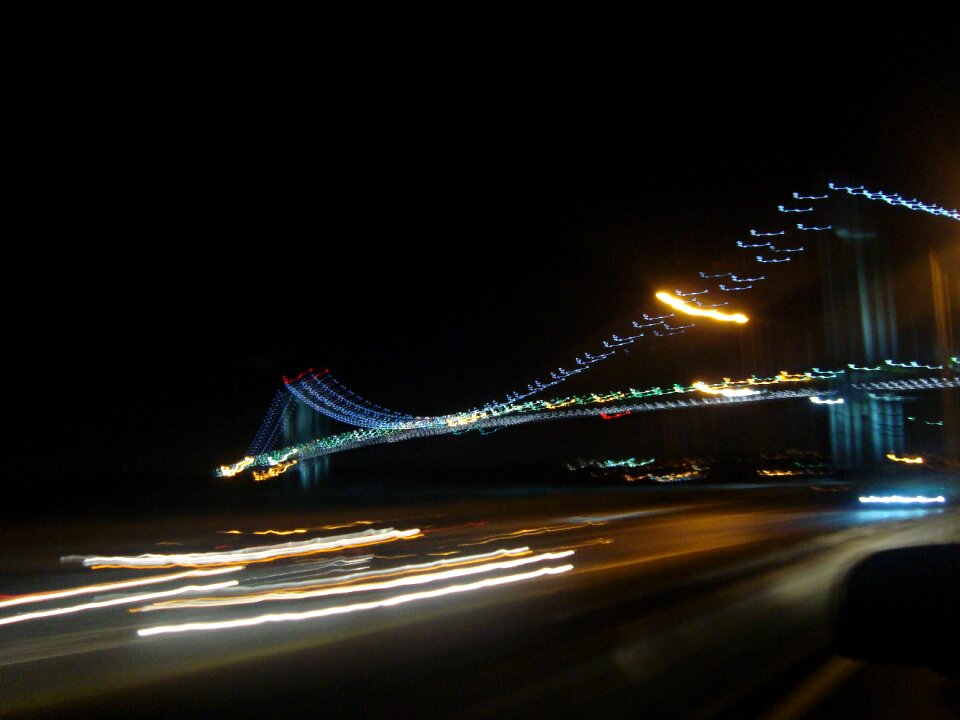 Traffic lights night