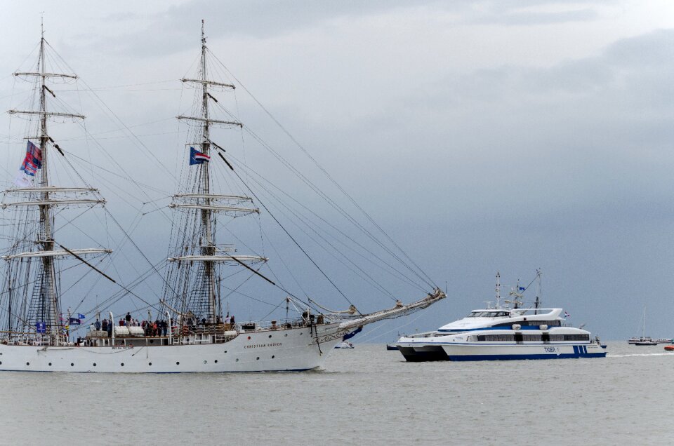 Wadden sea sailing christian radich