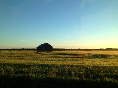 Barn landscape field