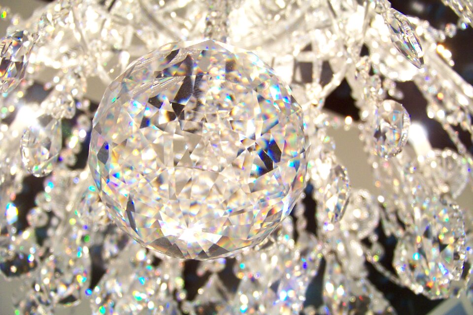 Crystal chandelier shine
