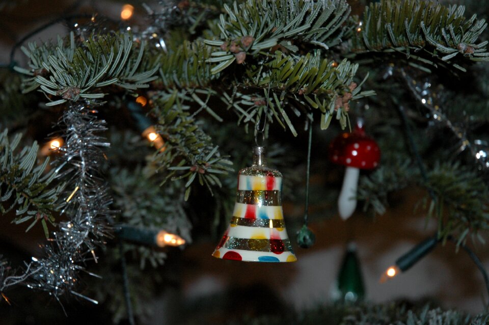 Kersttak christmas bell christmas tree decorations