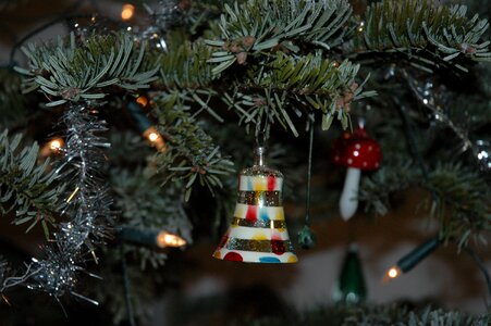 Kersttak christmas bell christmas tree decorations