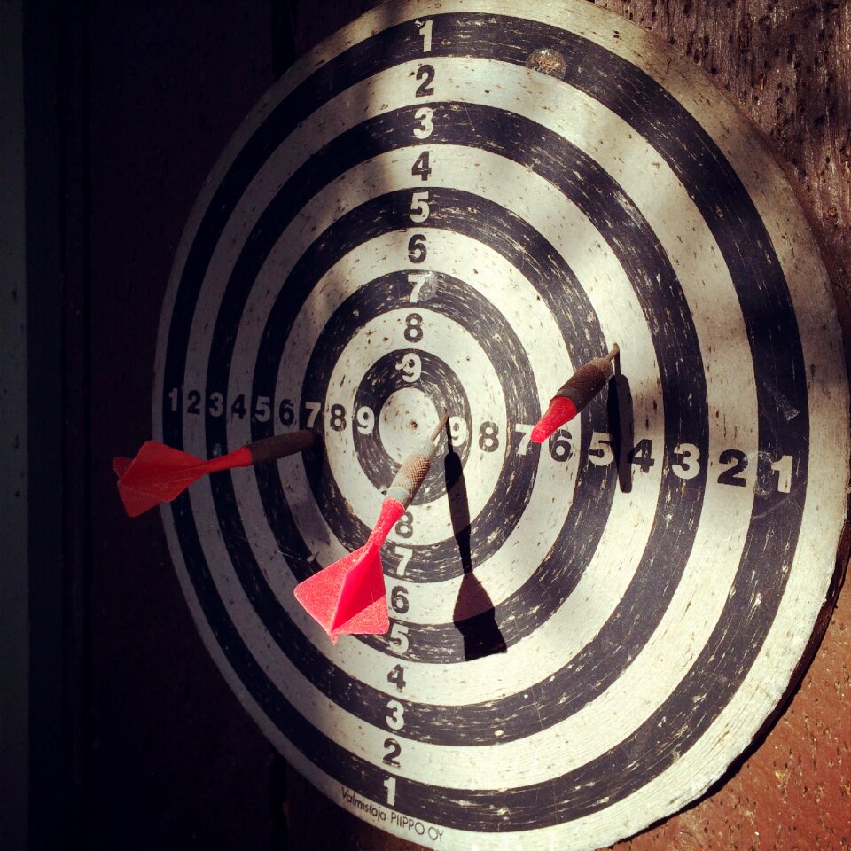 The numbers summer vacation darts