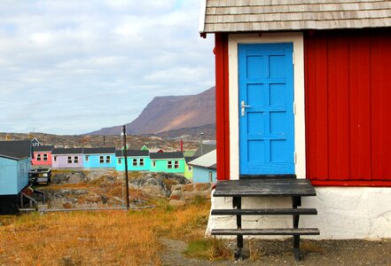 Red qeqertarsuaq from greenland