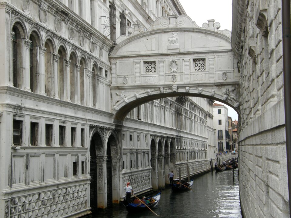Venice the bridge of sighs italy