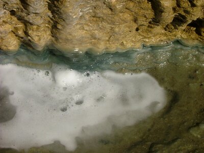 Mineral water springs sulfur source spa photo