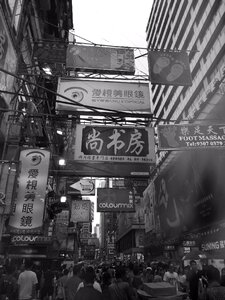 Mong kok shopping signs