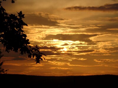 Evening sky sky afterglow