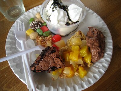 Beaker dessert candy