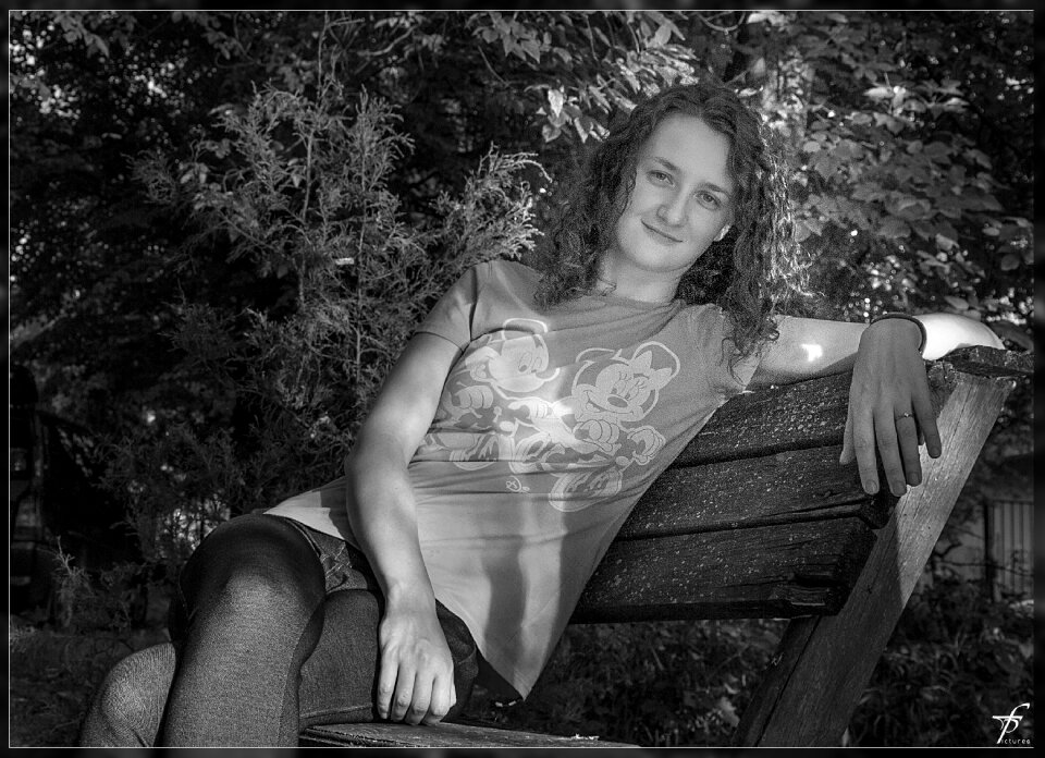 Woman beautiful park