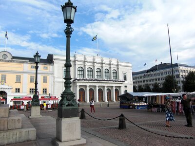 Market downtown historic center photo