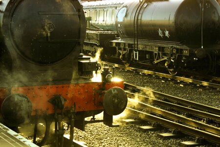 Railway transportation engine photo