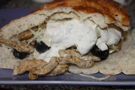 Tzaziki eat fast food photo