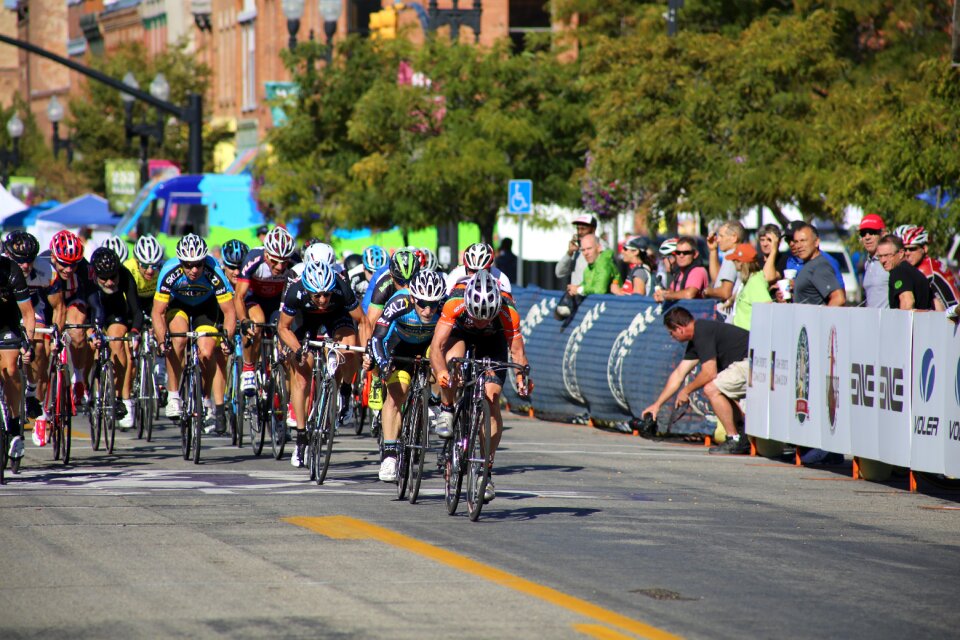 Bike cyclist competition