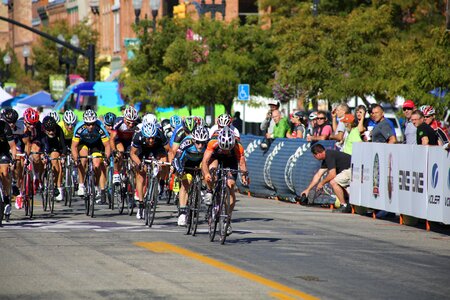 Bike cyclist competition