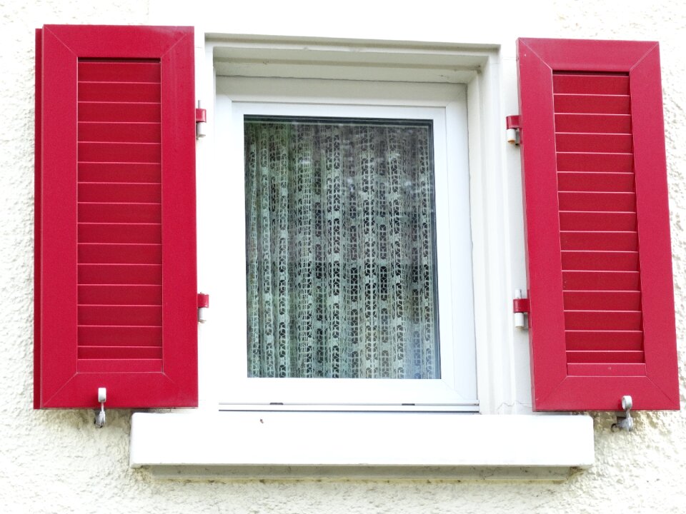White curtains house