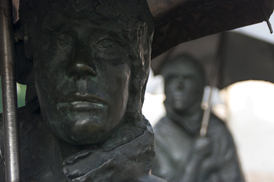 Bronze statue hungarian metal